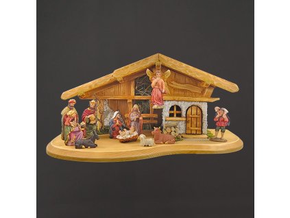 Dřevěný betlém BEZ FIGUREK 45 cm