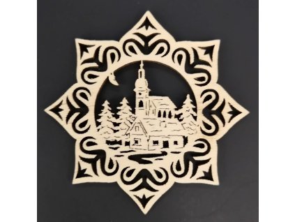 Dřevěná ozdoba vánoční