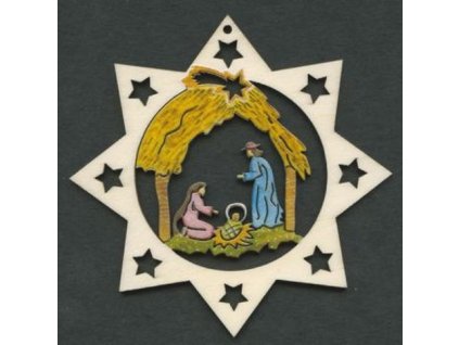 Dřevěná ozdoba vánoční