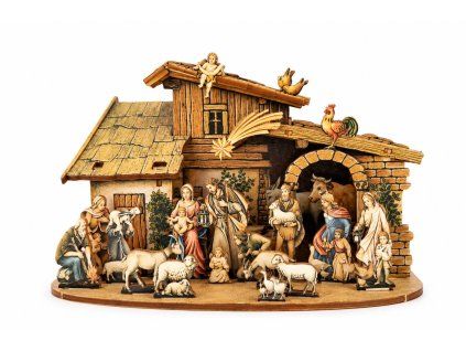 Wooden folding crib 3D 17 cm