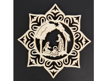 Dřevěná ozdoba vánoční