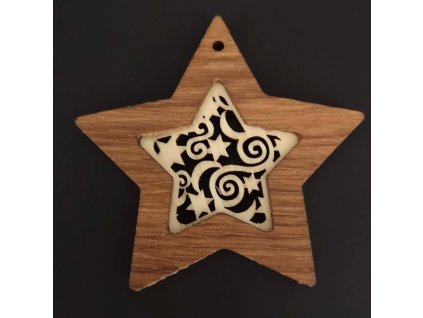 Dřevěná ozdoba vánoční