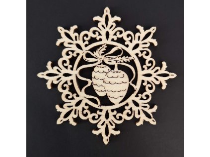 Dřevěná ozdoba vánoční