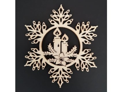 Dřevěná ozdoba vánoční