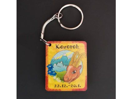 4885 1 drevena klicenka kozoroh