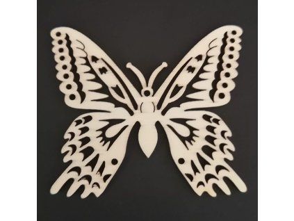 4987 drevena dekorace motyl 6 cm