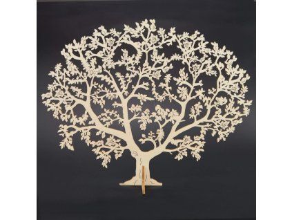 5440 1 dreveny 3d strom prirodni 20 x 24 cm