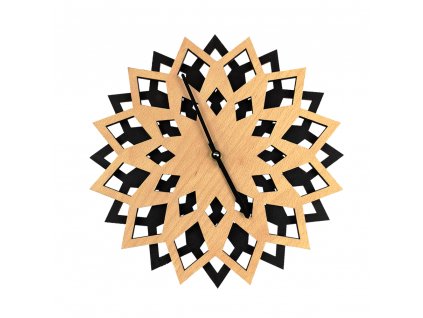 Dřevěné hodiny nastěnné