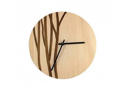 Dřevěné hodiny nastěnné