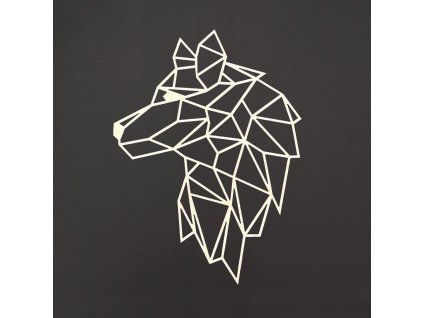 dřevěná dekorace vlk