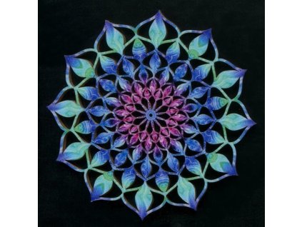 Dřevěná dekorace  mandala