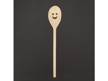 dřevěná vařečka s obličejem