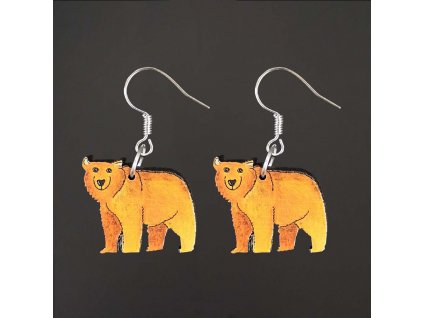 Bear earrings, 2 cm