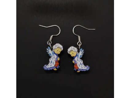 Angel earrings, 2 cm