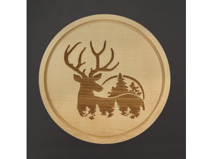 dřevěné prkénko jelen