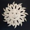 Lampa slunce 28 cm, topol překližka, chráněná dílna AMADEA