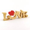 Dřevěná dekorace nápis LOVE, masivní dřevo, 25x8 cm