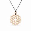 Wooden mandala pendant, 4 cm