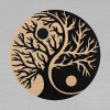 Dřevěný obraz strom Jin a jang, rozměr 30 cm, český výrobek