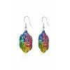 Wooden drop earrings, 3 cm, Czech product