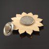 Dřevěná brož mandala, dřevěné brože, 4 cm