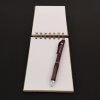 Dřevěný zápisník A6 - slunce, přírodní, 17 cm