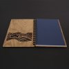 Wooden notebook A5 - stripe of the sea
