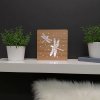 Wooden lamp with a dragonfly motif, size 20 cm, with LED lighting with a 12V transformer