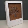 Wooden lamp with a tree motif, size 20 cm, with LED lighting with a 12V transformer