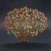 Wooden 3D tree in autumn colors, width 24 cm, thickness 3 mm