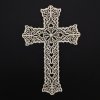 Dřevěný kříž s ornamentem 25 cm
