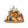 Drevený skladací betlehem 3D 20 cm