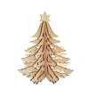 Dřevěný 3D stromek, výška 9 cm