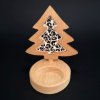 Vánoční dřevěný svícen - stromek