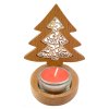 Vánoční dřevěný svícen - stromek