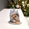 Dřevěný skládací betlém 3D, barevná, 9 cm