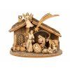 Folding wooden nativity scene 3D 7 cm
