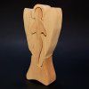 Dřevěné puzzle anděl, masivní dřevo dvou druhů dřevin, 15 cm