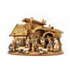 Dřevěný skládací betlém  3D 17 cm