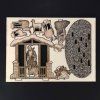 490 dreveny skladaci betlem sepiovy 3d 8cm