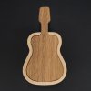 Wooden box in the shape of a guitar, solid wood, 12.5x7x3 cm