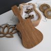Wooden box in the shape of a guitar, solid wood, 12.5x7x3 cm