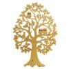 6034 4 dreveny strom se sovami a kockou masivni drevo vyska 28 cm