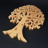 6040 2 dreveny strom se sovami a kockou masivni drevo vyska 40 cm