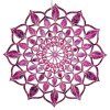 7039 1 drevena dekorace mandala fialova 9 cm