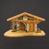 Dřevěný betlém s figurkami 44 cm