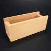 Square wooden stand for coasters, solid wood, size 12 cm