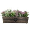 Wooden box cover with a heart - color, 62x21.5x17cm Czech product