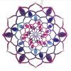 844 1 drevena dekorace mandala barevna 9cm