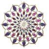 856 1 drevena dekorace mandala barevna 9 cm